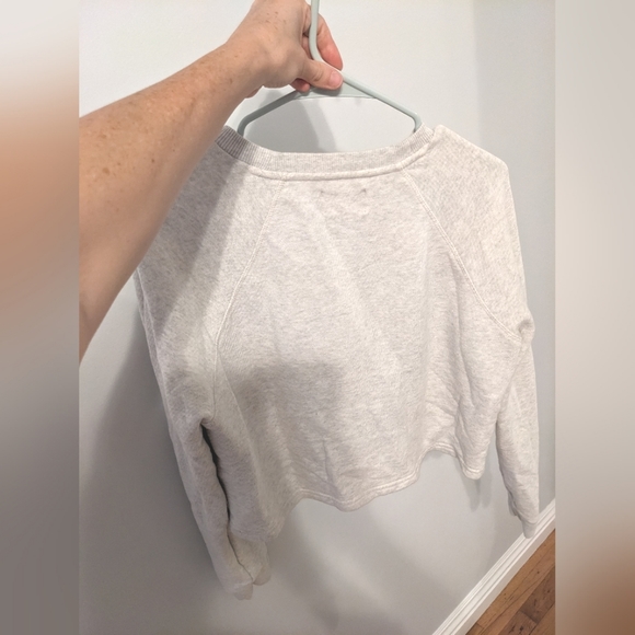 Grey gray mwl Madewell sweater cropped - Picture 4 of 5